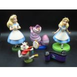 Walt Disney Classic Collections porcelain figurines from Alice in Wonderland to include 'Surreal