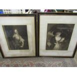 A pair renaissance plates dated 1897  75x84cm  signed bottom right