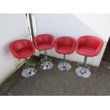 Set of 4 adjustable bar stools