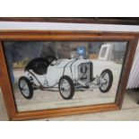 Mercedes Grand Prix 1914 mirror 35x51cm