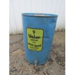 Vintage 5 Gallon Valor drum for Esso Blue paraffin