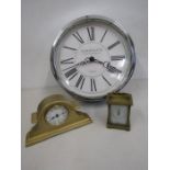 French Carriage clock, small mantel clock and wall clock