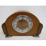 Smiths mantle clock with key in working order