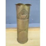 WW1 Trench art vase 1914-1919 H28cm approx