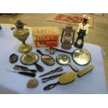 Collectors lot to include boxed Tilley iron and oil lamps etc