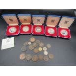1977 crowns boxed and French coinage