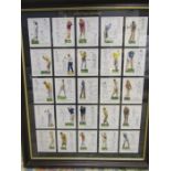 John Players golf cigarette card display 1939 44x54cm with authenticity