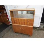 Mid century cocktail cabinet on legs H123cm W100cm D46cm approx