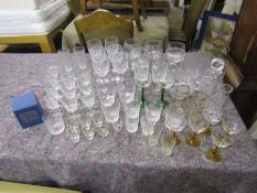 Mixed glasses and decanter etc
