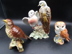 3 Beswick bird figurines