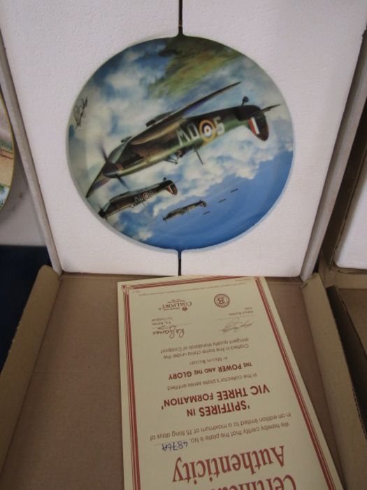 Aviation picture plates by Royal Worcester, Wedgwood plate and Coalport classic car plate - Image 6 of 8