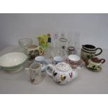 Various ceramics and glass wares