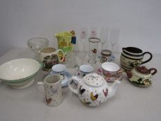 Various ceramics and glass wares
