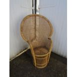 Wicker Peacock chair