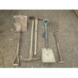 Tools to include fork and pick axes