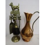 Scottish Terrier companion set and copper jug