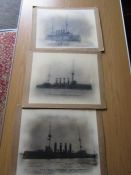 3 HMS Hook of Holland prints