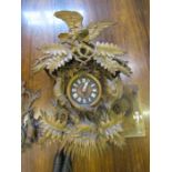 Black Forest cuckoo clock (complete) and a barometer a/f