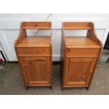A pair pot cupboards/ bedsides