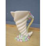 Clarice Cliff cornucopia vase H18cm approx