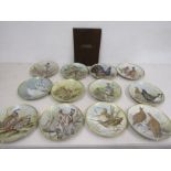 Franklyn porcelain game birds of the world set of 12
