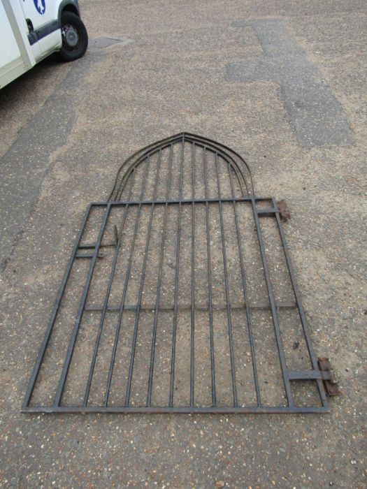 Wrought iron gate made by Rodney Cranwell of stowbridge, removed from the porch at Nordelph church