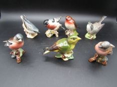7 Beswick birds