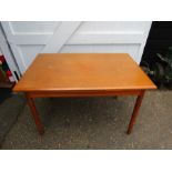Mid century extending dining table H75cm Top 78cm x 120cm approx (when not extended)