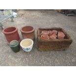 Stone effect planter, terracotta pots and ceramic pots etc