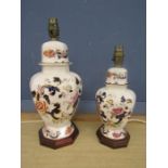 2 Mason's Ironstone table lamps