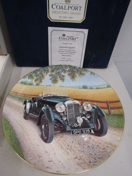 Aviation picture plates by Royal Worcester, Wedgwood plate and Coalport classic car plate - Image 8 of 8