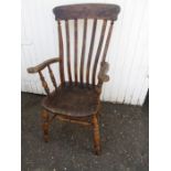 Vintage Windsor slat back farmhouse chair