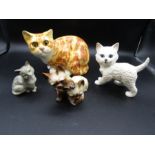 Beswick cat and 3 others