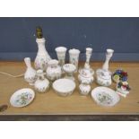 Collection of Aynsley china, mostly Wild Tudor