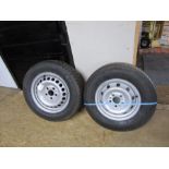 2 Spare wheels with unused tyres
