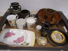 A tray of ceramics