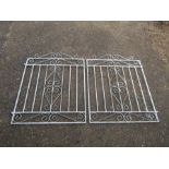 Pair of wrought iron garden gates