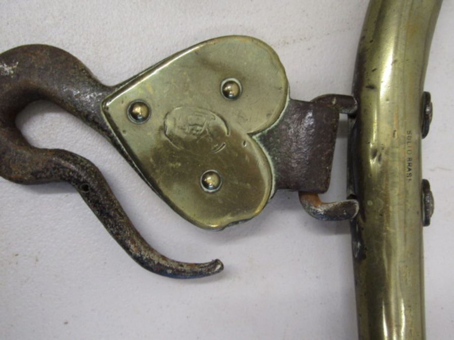 A pair brass horse hames - Image 3 of 3