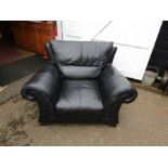 Black armchair