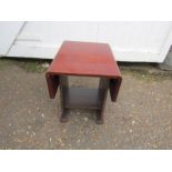 Mid century drop leaf side table H44cm Top 33cm x 43cm approx (when closed)
