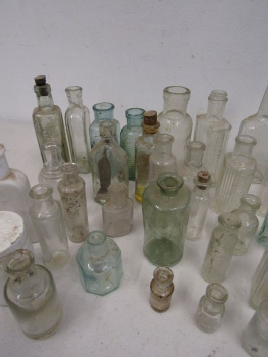 Vintage glass bottle collection inc Eiffel tower fruit juice bottle - Image 7 of 9