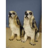 A pair large ceramic spaniels 38cmH