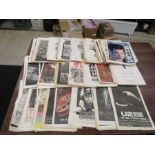 Collection of music magazine cuttings