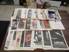 Collection of music magazine cuttings