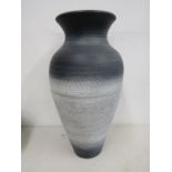 A grey pattern floor vase 52cmH