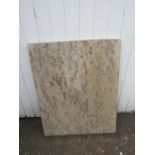 Piece of marble. 3cm Thick. 61cm x 76cm approx