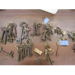 Vintage keys collection