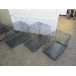 3 Car dog crates