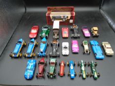 Collection of Diecast Model Cars to include: Matchbox, Lesney, Models of YesterYear, Lledo and