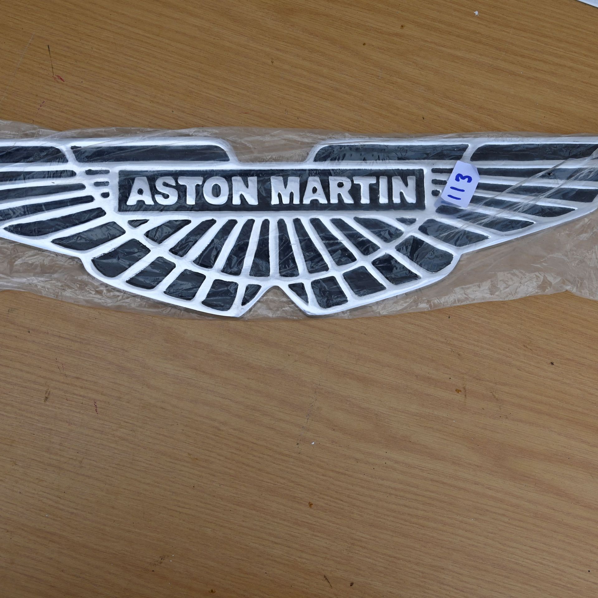 Aluminium Aston Martin plaque